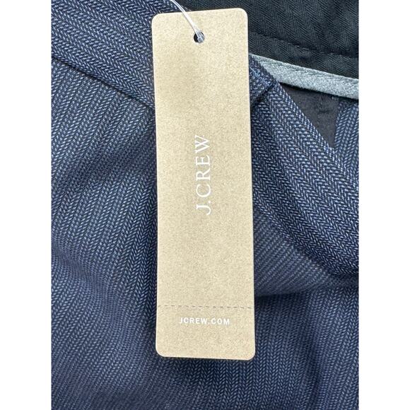 NWT J. Crew Men's Ludlow Slim Tapered Leg Blue Wool Dress Pants - Size 31x27.5 - Picture 9 of 10